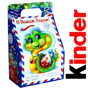 Детский подарок на Новый Год в жестяной упаковке весом 335 грамм по цене 1312 руб в Рязани