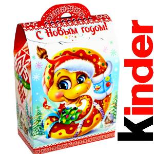 Детский подарок на Новый Год в жестяной упаковке весом 430 грамм по цене 1657 руб в Рязани