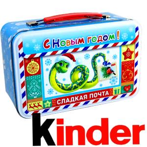Сладкий подарок на Новый Год в картонной упаковке весом 430 грамм по цене 2136 руб в Рязани
