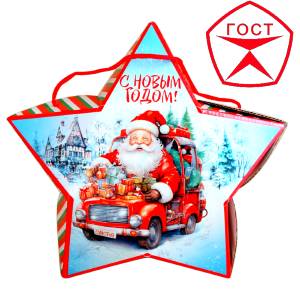 Детский подарок на Новый Год в жестяной упаковке весом 950 грамм по цене 1182 руб в Рязани